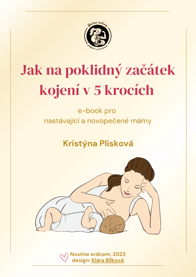 Titulní strana e-booku Jak na poklidná začátek kojení v 5 krocích